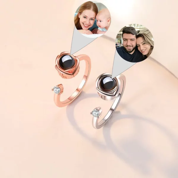Personalized Projection Photo Ring